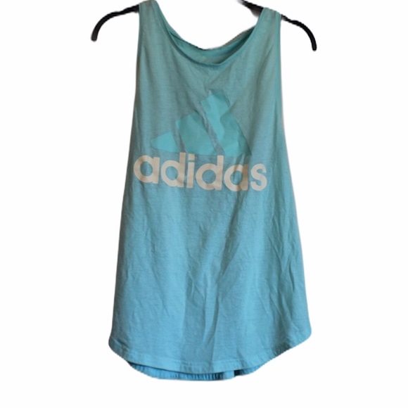 adidas Tops - Adidas Blue Racerback Tank Top
